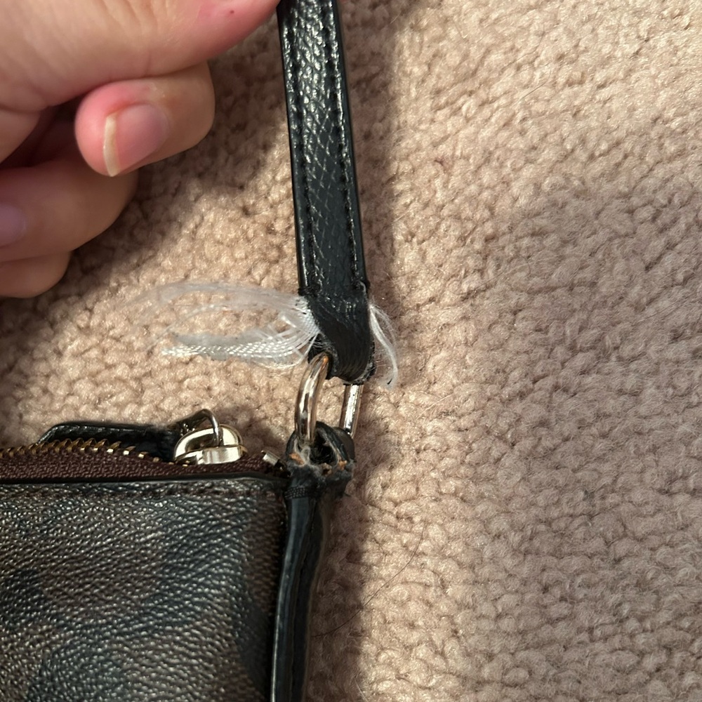 Coach Black and Brown Signature Crossbody Bag - Picture 3 of 4